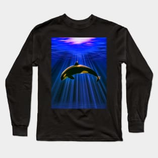 Orca blue water Long Sleeve T-Shirt
